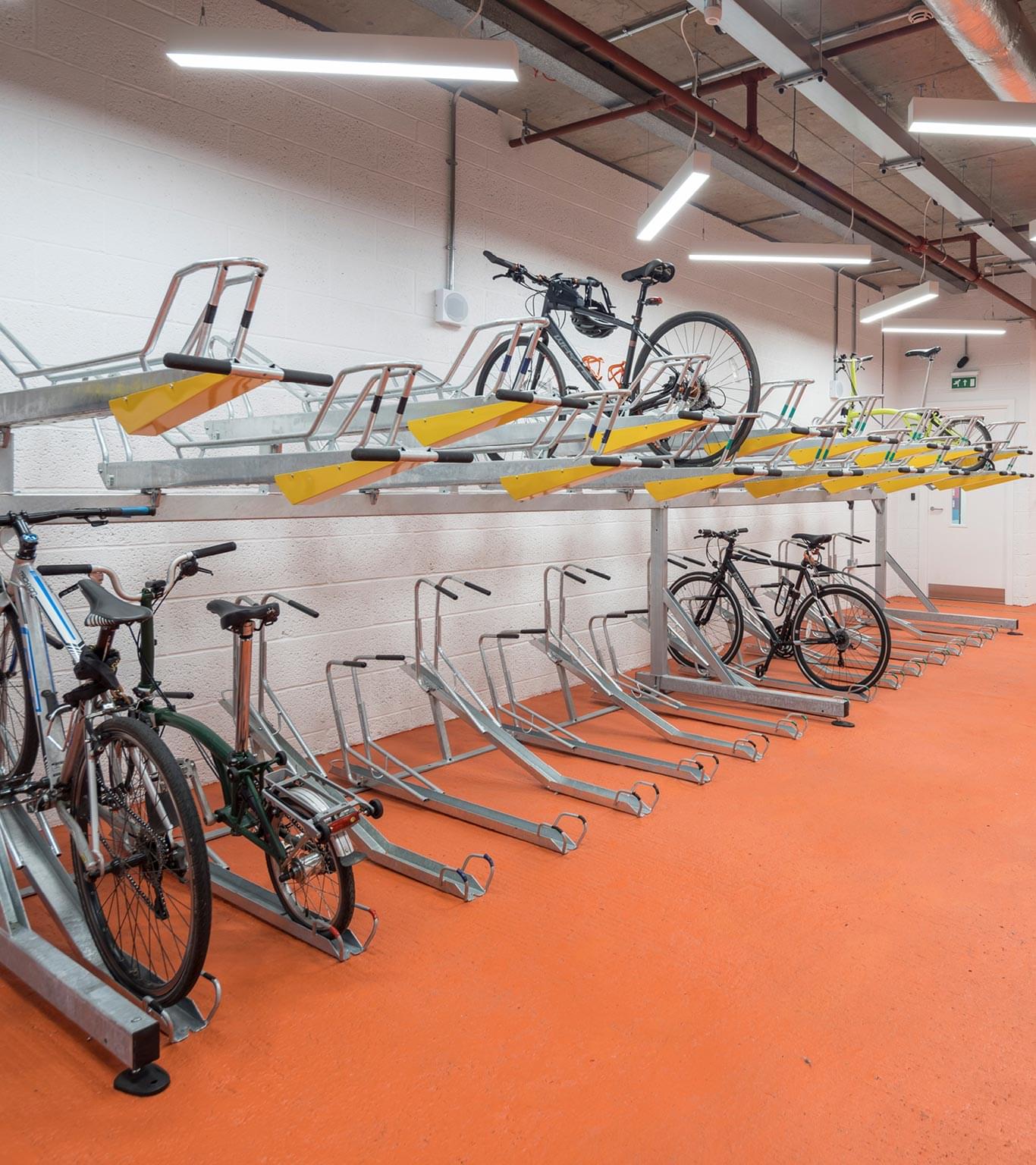 Bike storage at 50 Bank Street